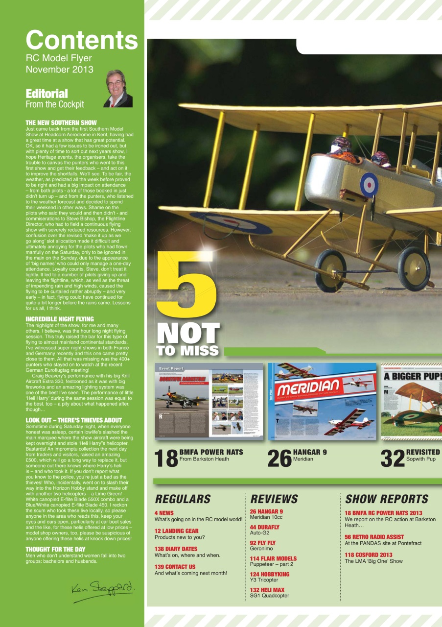 Radio Control Model Flyer Preview Pages
