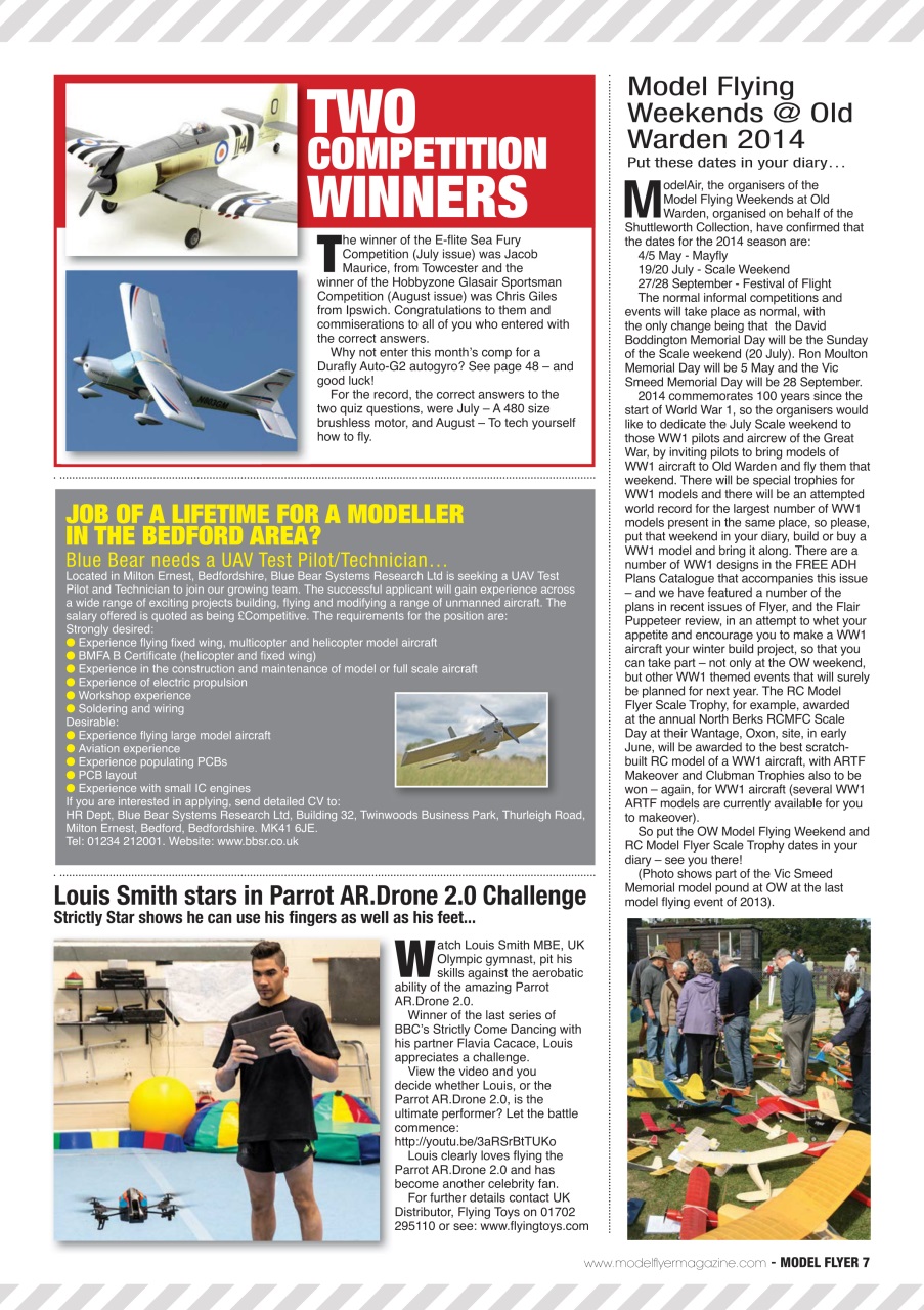 Radio Control Model Flyer Preview Pages