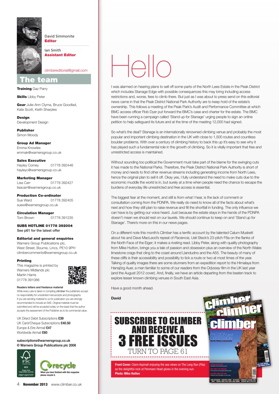 Climber Preview Pages