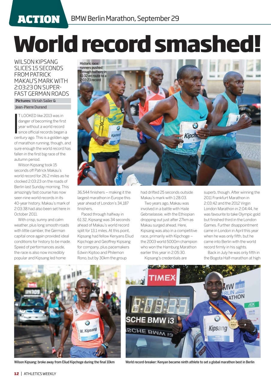 AW – Athletics Weekly Magazine Preview Pages