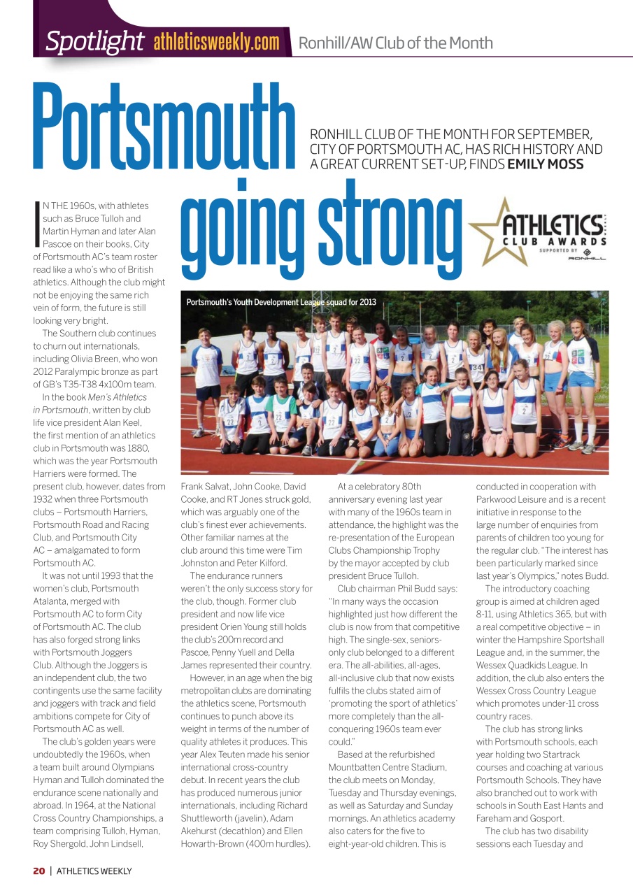AW – Athletics Weekly Magazine Preview Pages