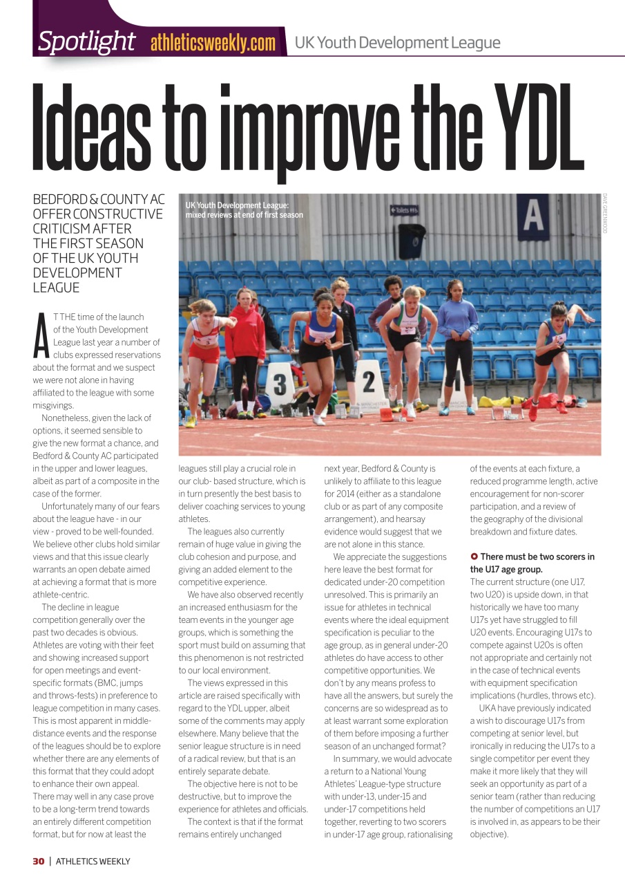 AW – Athletics Weekly Magazine Preview Pages