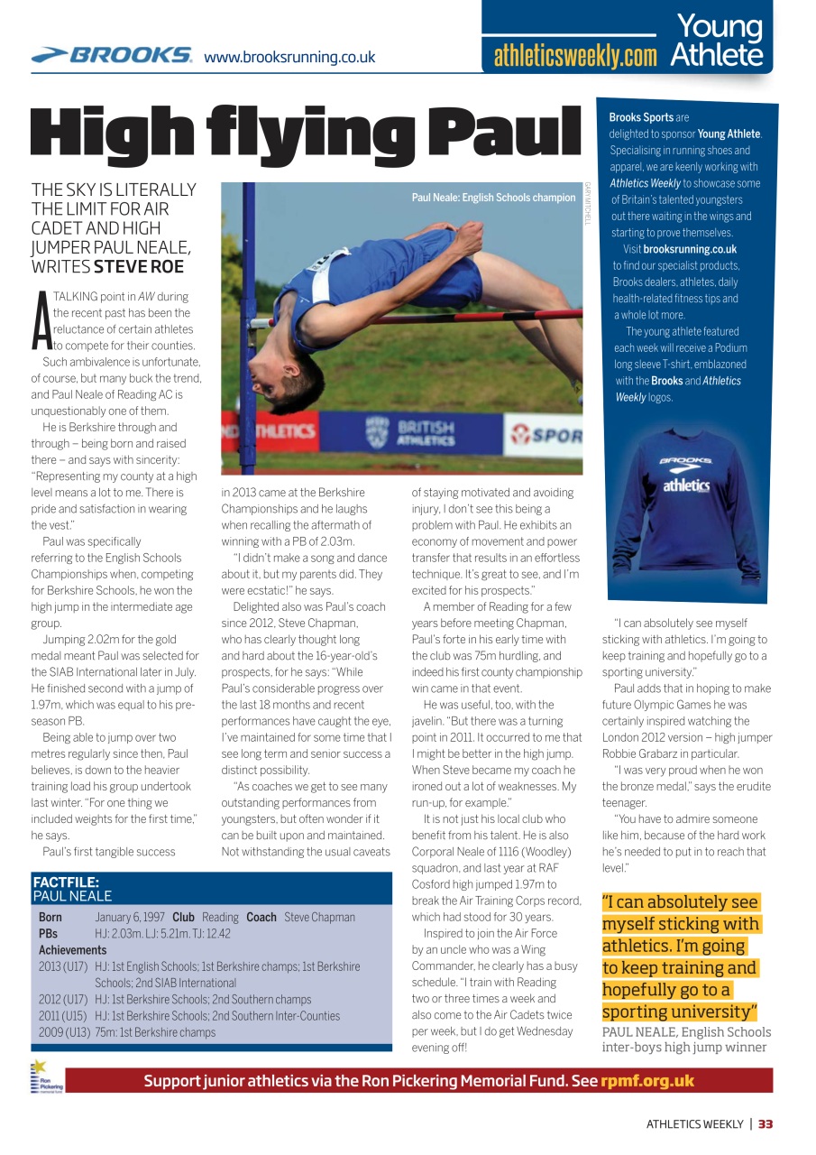 AW – Athletics Weekly Magazine Preview Pages
