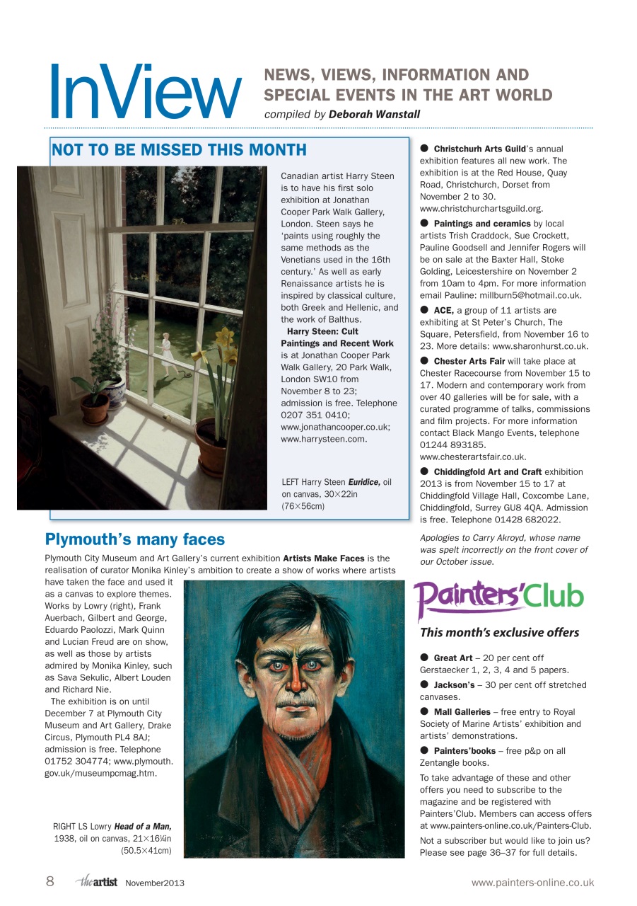 The Artist Preview Pages