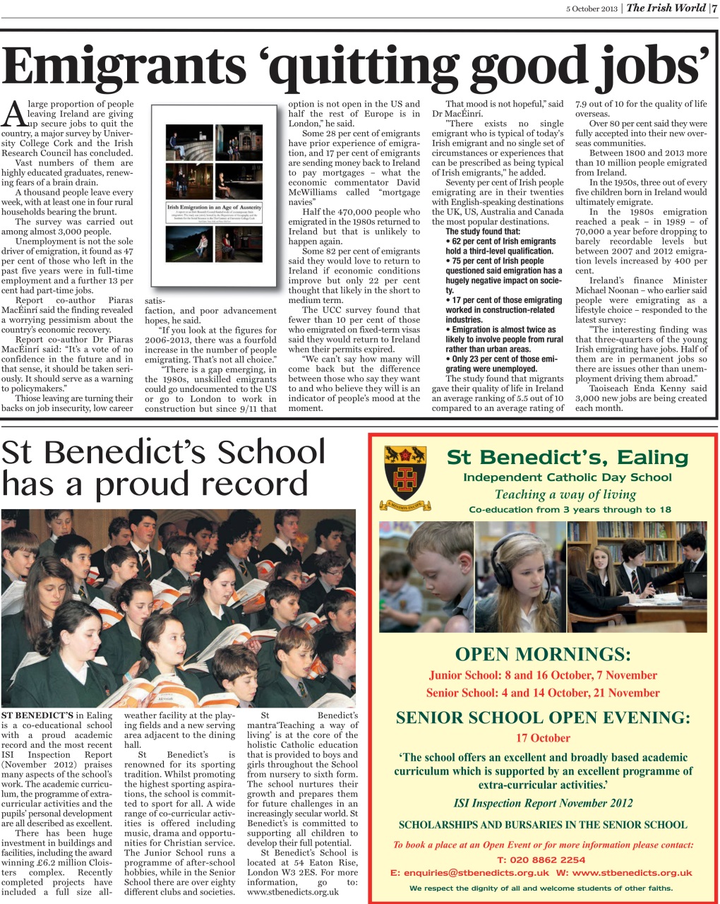 Irish World Preview Pages