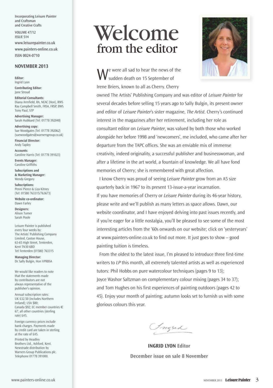 Leisure Painter & The Artist Preview Pages