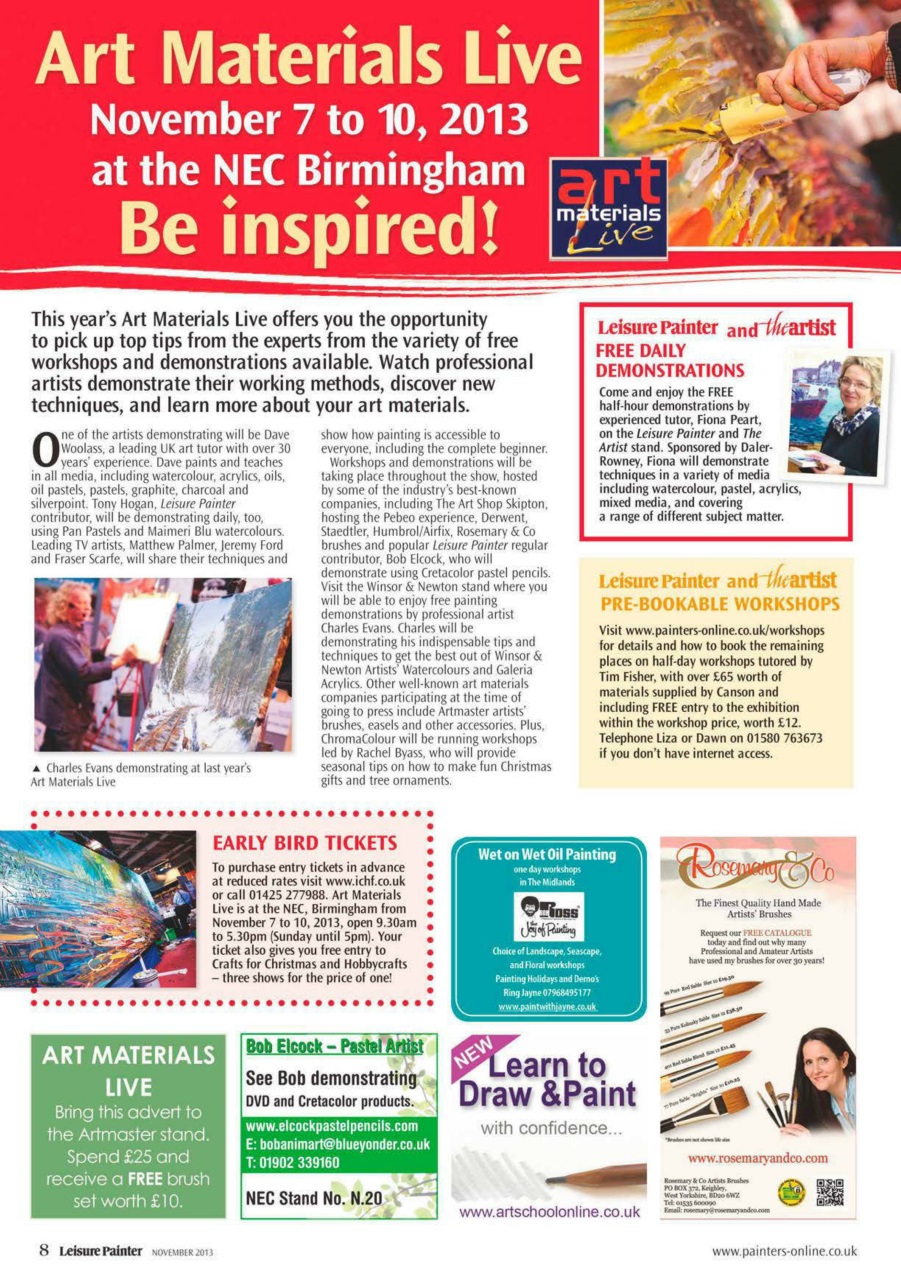 Leisure Painter & The Artist Preview Pages