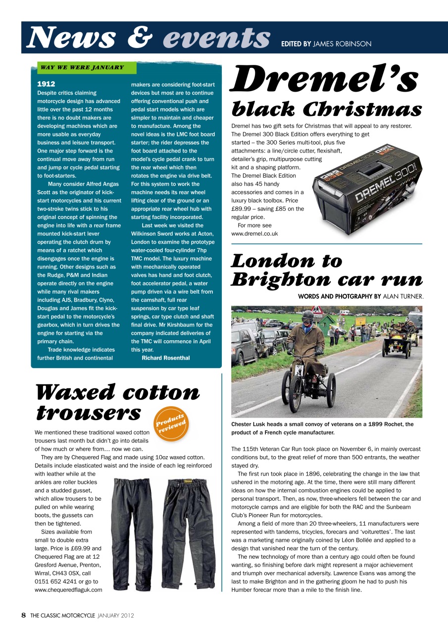 The Classic MotorCycle Preview Pages