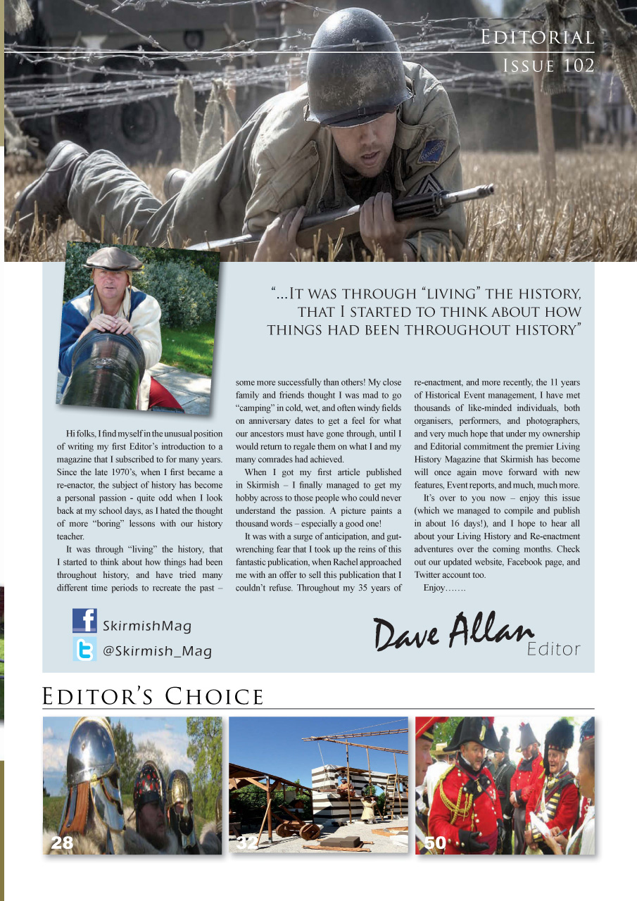 Skirmish Living History Preview Pages