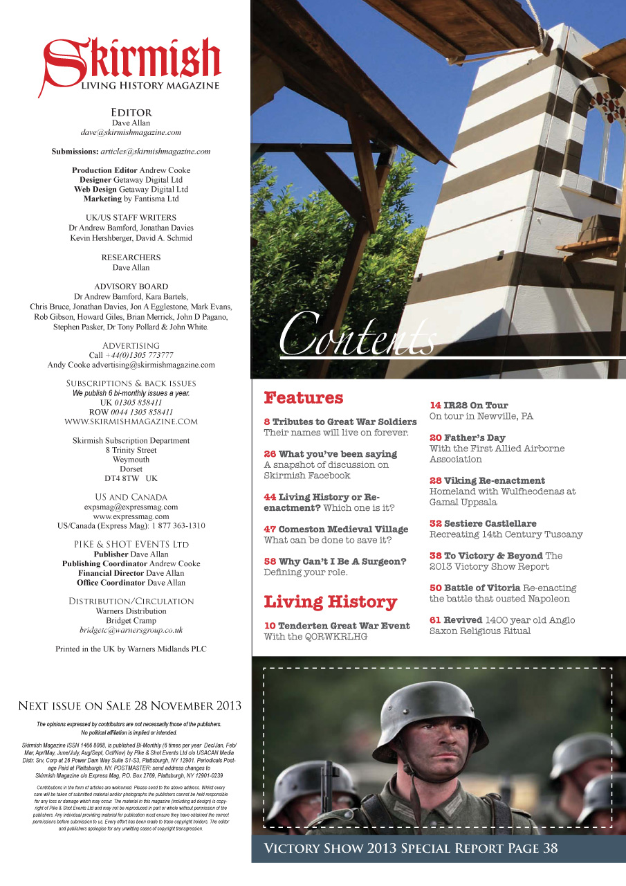 Skirmish Living History Preview Pages