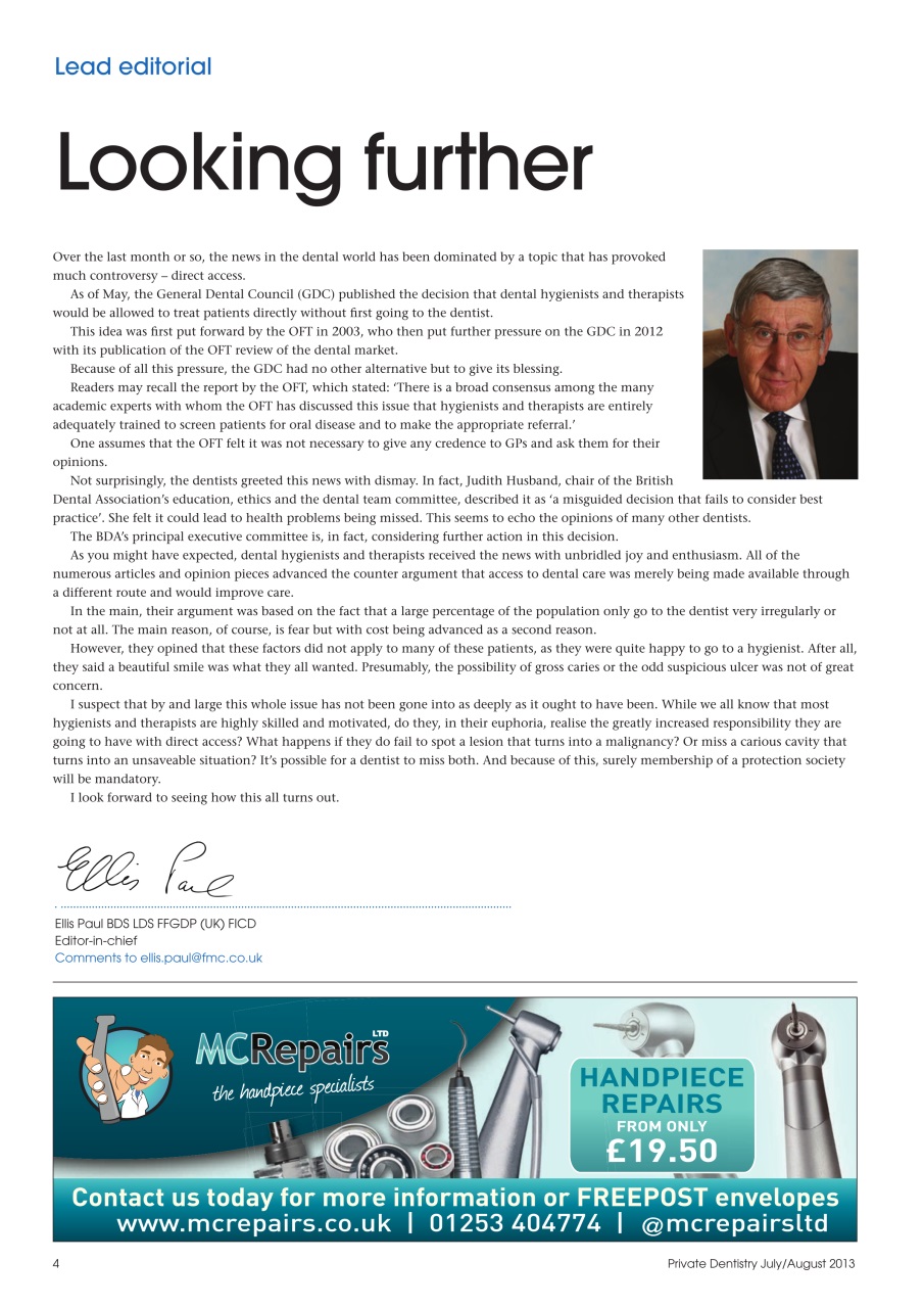 Private Dentistry Preview Pages