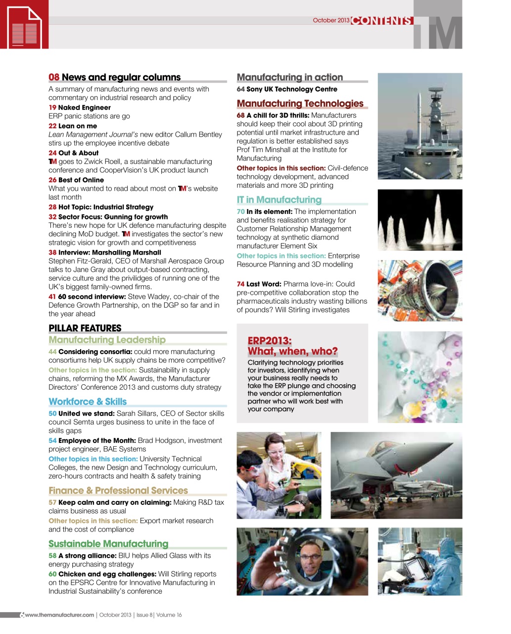 The Manufacturer Preview Pages