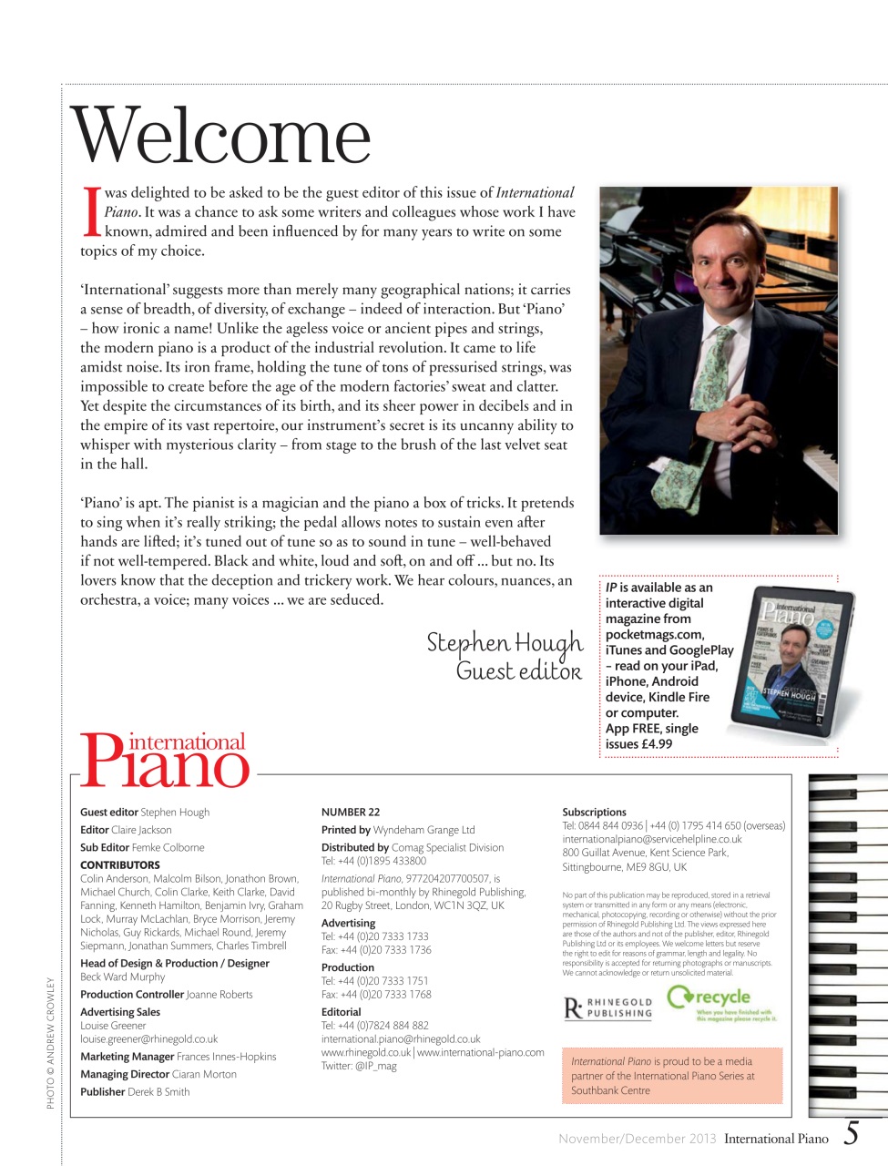 International Piano Preview Pages