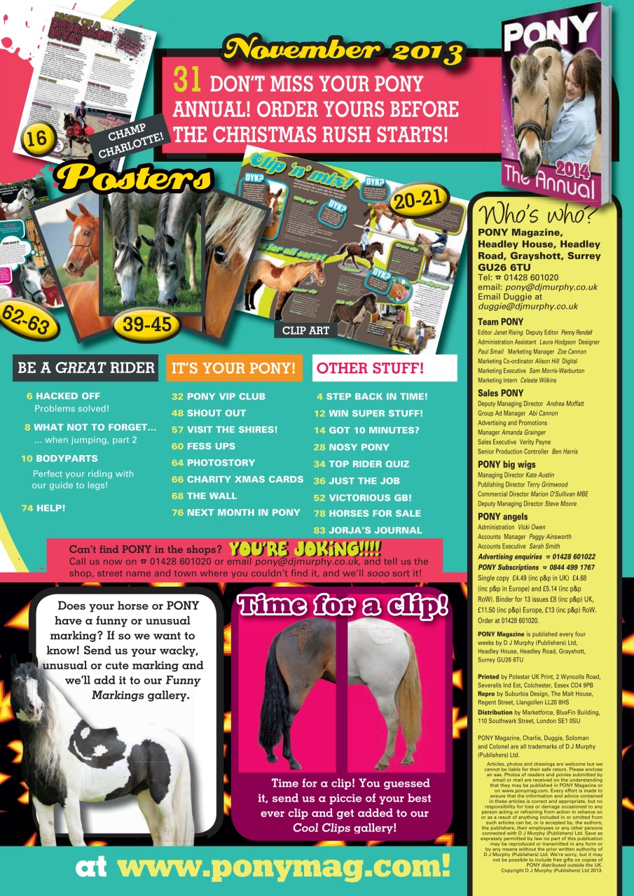 Pony Magazine Preview Pages