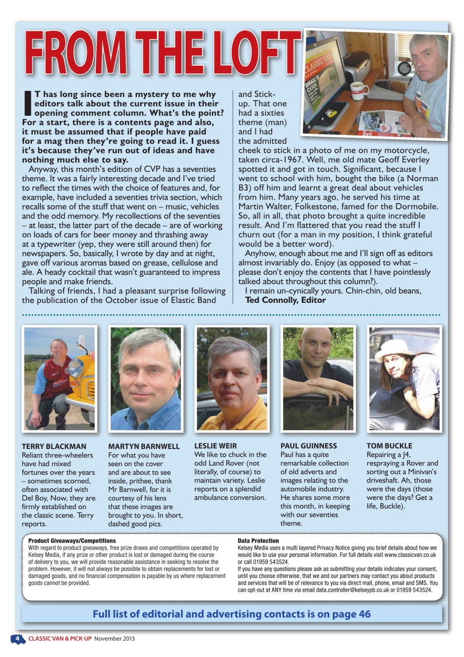 Classic Van & Pick-up Preview Pages