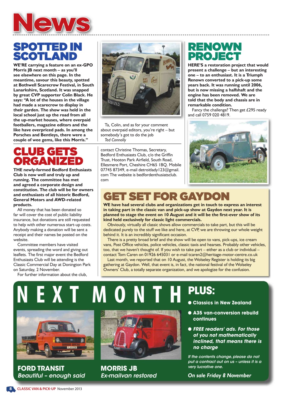 Classic Van & Pick-up Preview Pages