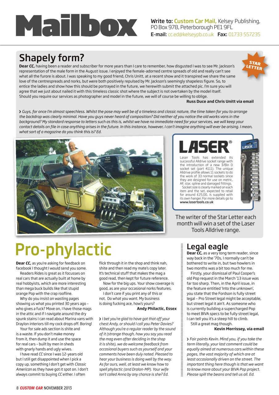 Custom Car Preview Pages