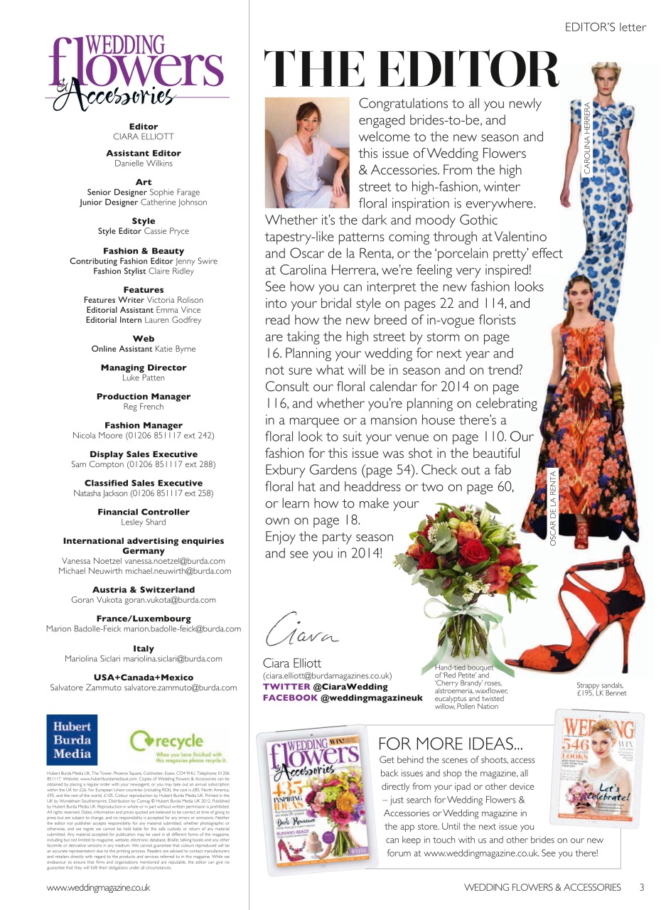 Wedding Flowers Magazine Preview Pages