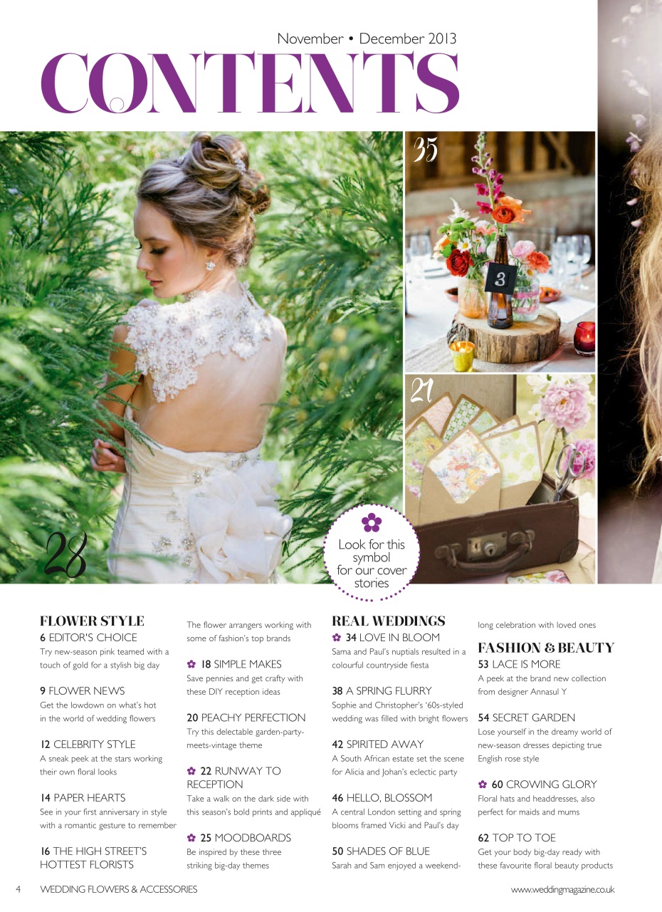 Wedding Flowers Magazine Preview Pages