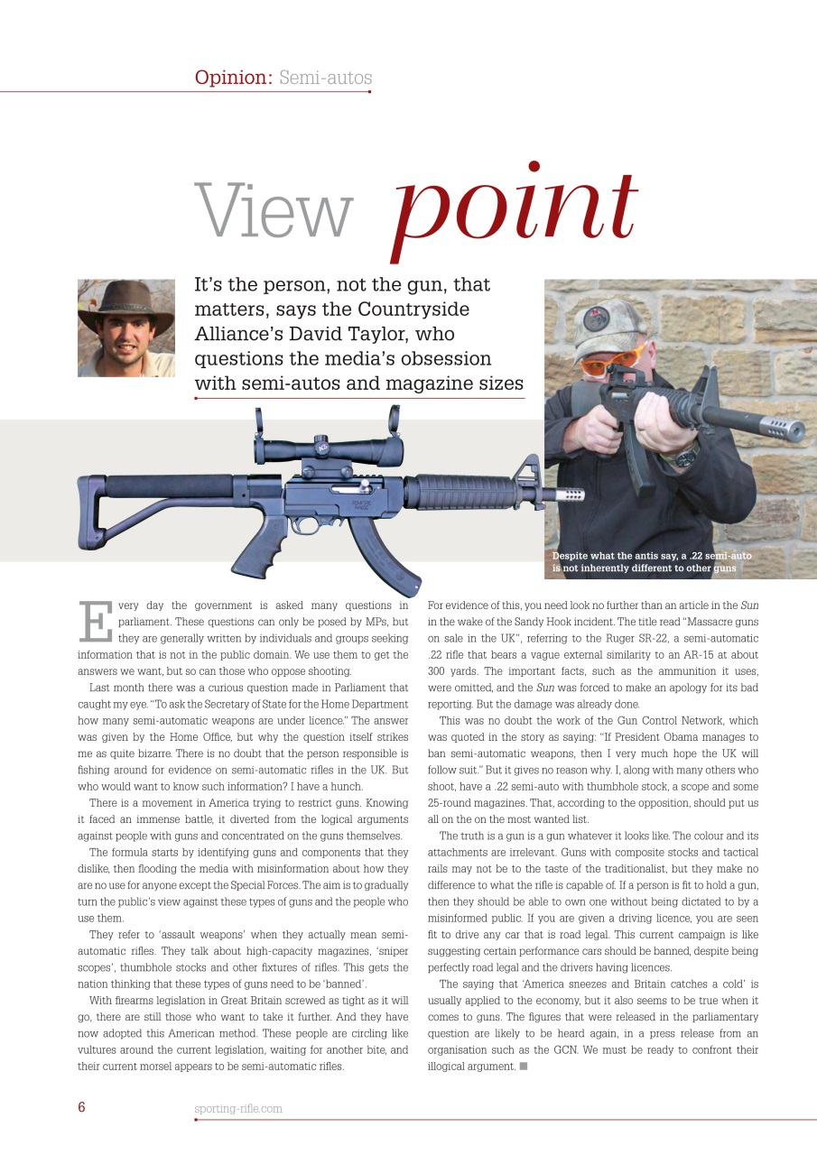 Sporting Rifle Preview Pages