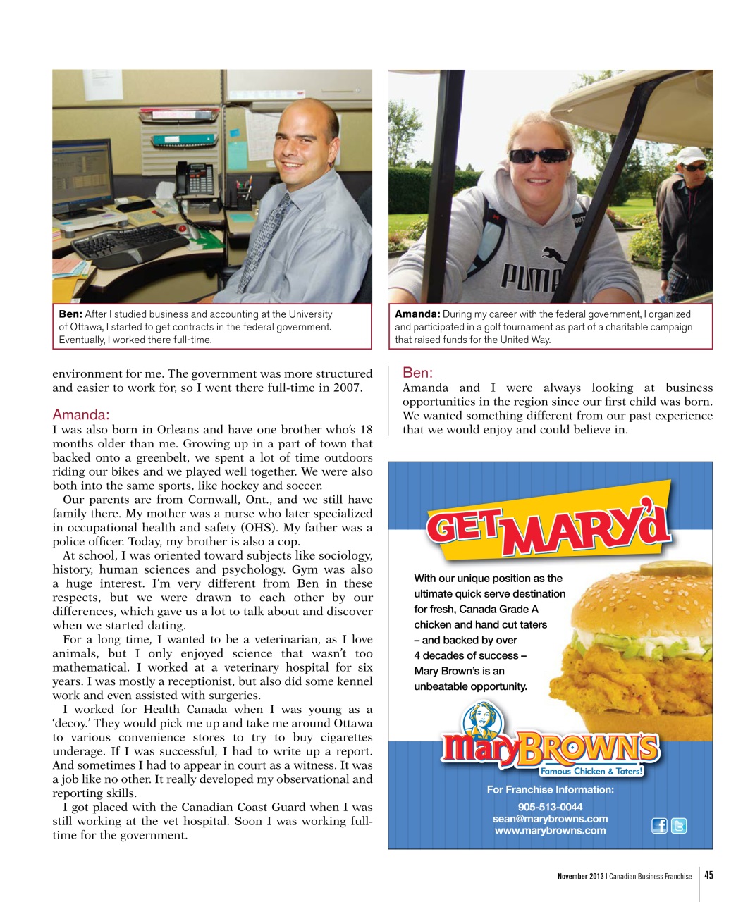 Canadian Business Franchise Preview Pages