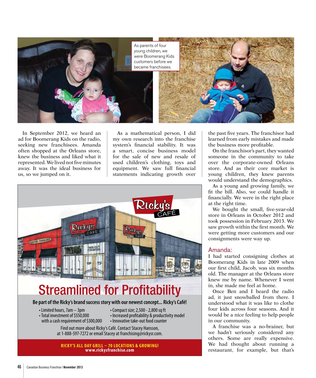 Canadian Business Franchise Preview Pages