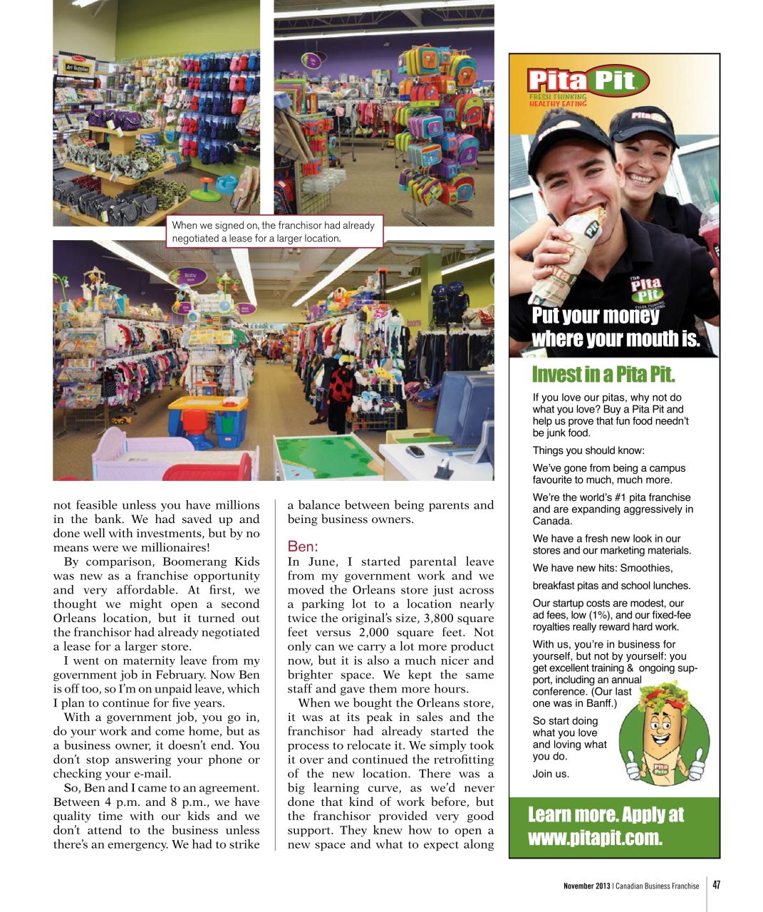 Canadian Business Franchise Preview Pages