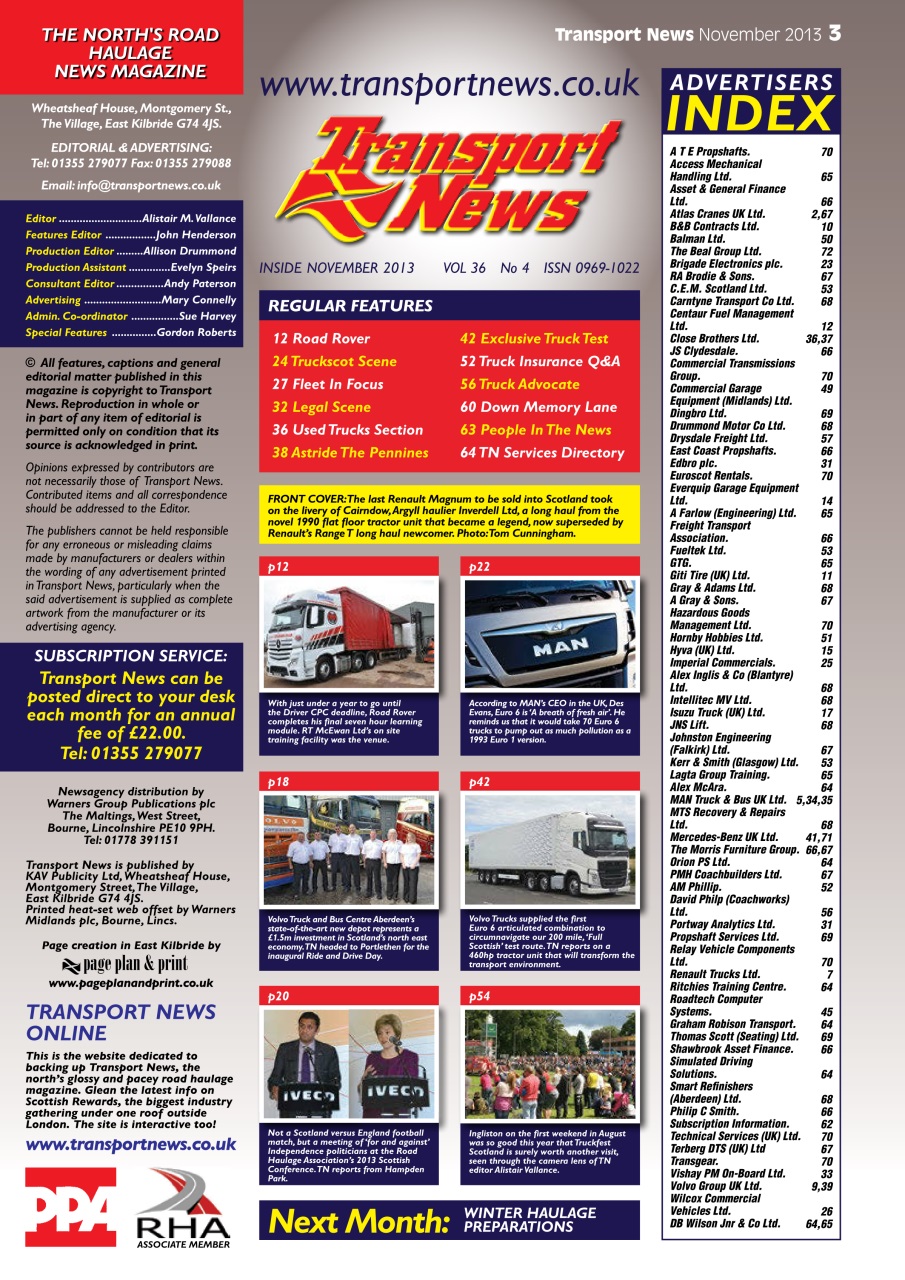 Transport News Preview Pages