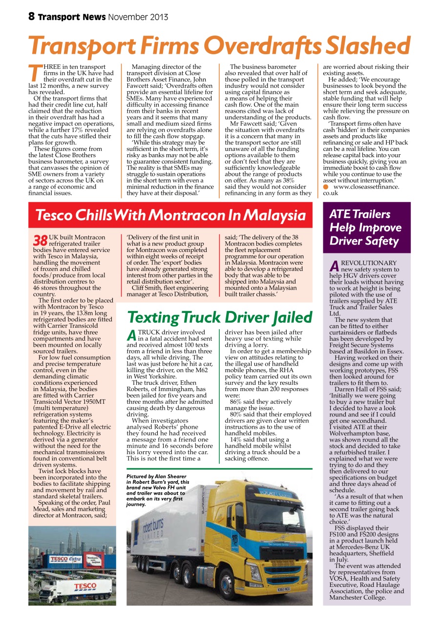 Transport News Preview Pages