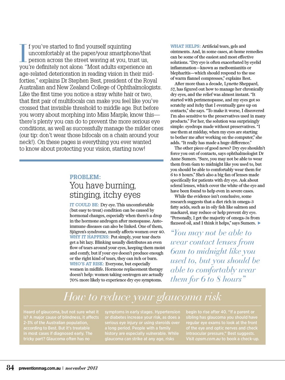 Prevention Preview Pages