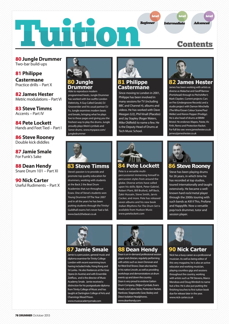 iDrum magazine: Never miss a beat Preview Pages