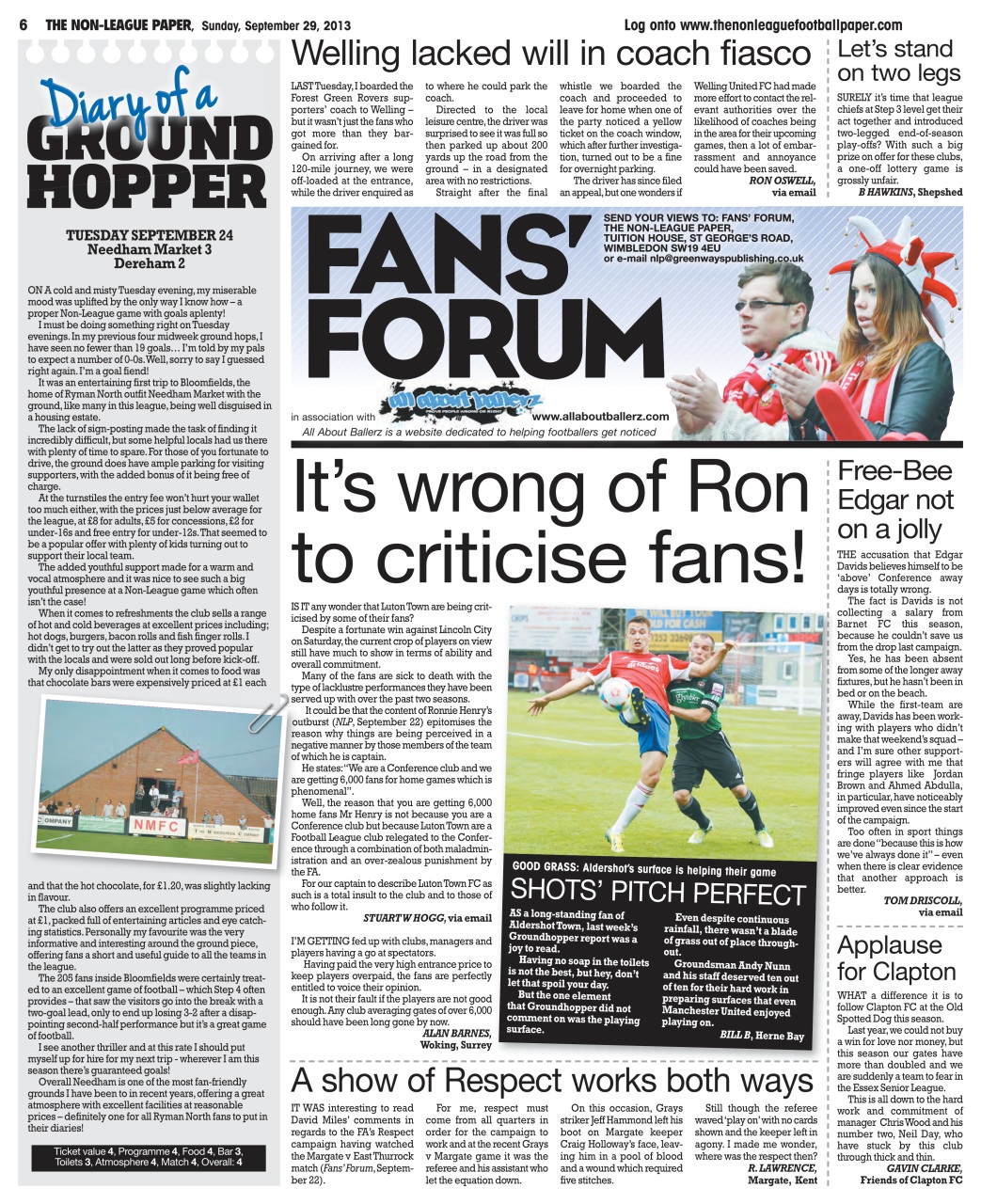 The Non-League Football Paper Preview Pages