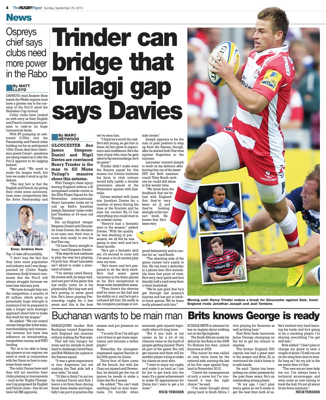The Rugby Paper Preview Pages