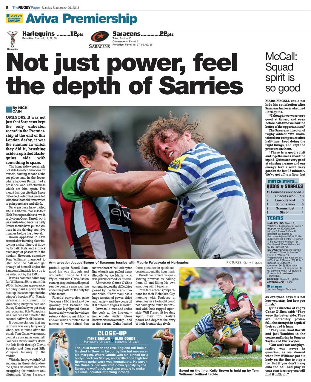 The Rugby Paper Preview Pages