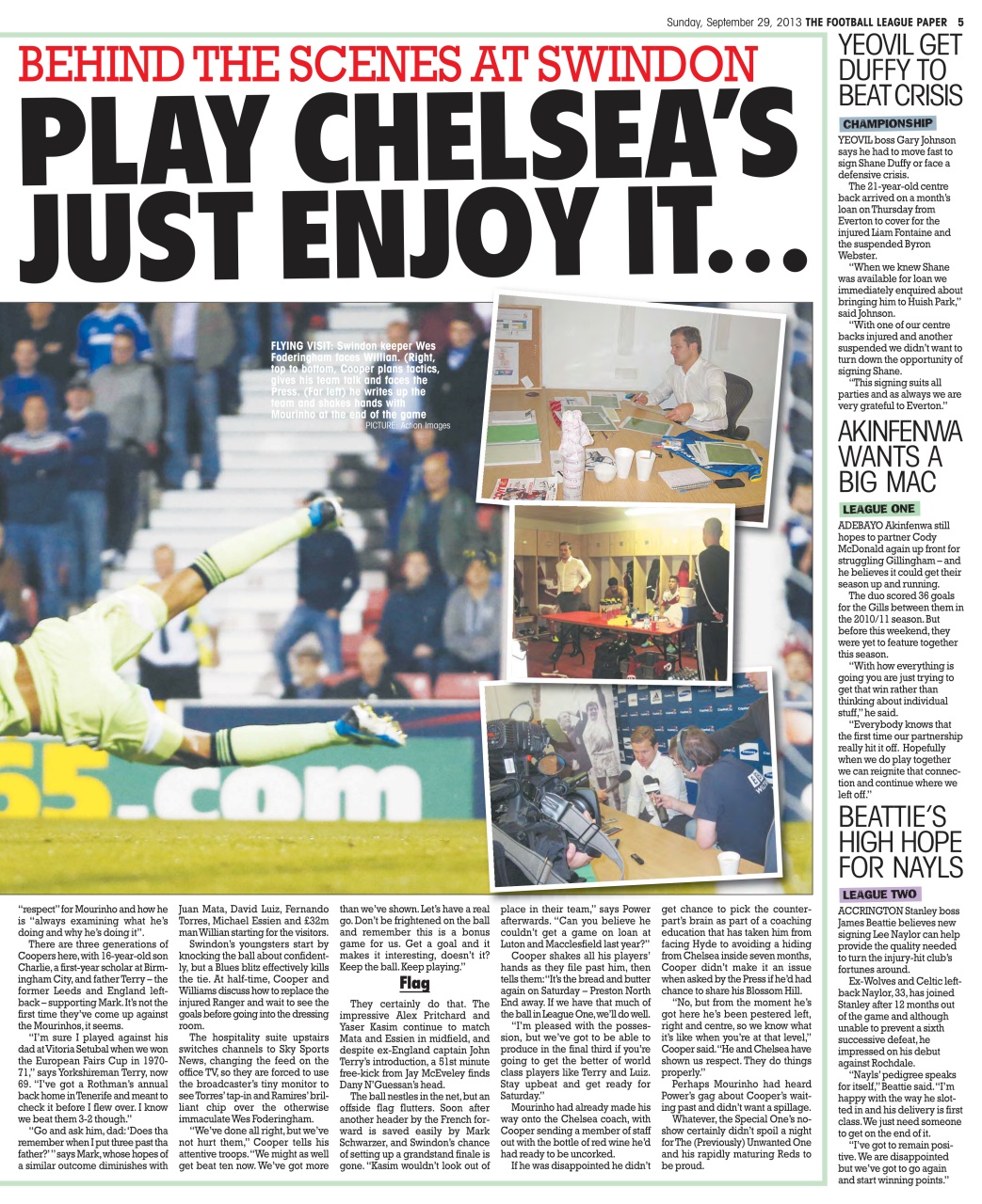 The Football League Paper Preview Pages