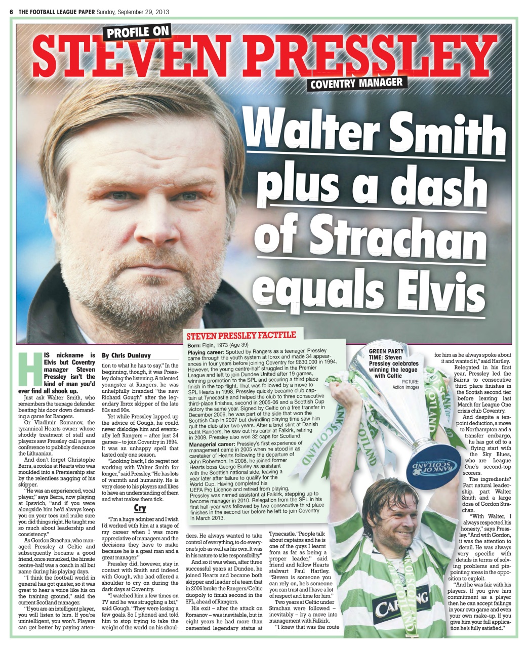 The Football League Paper Preview Pages