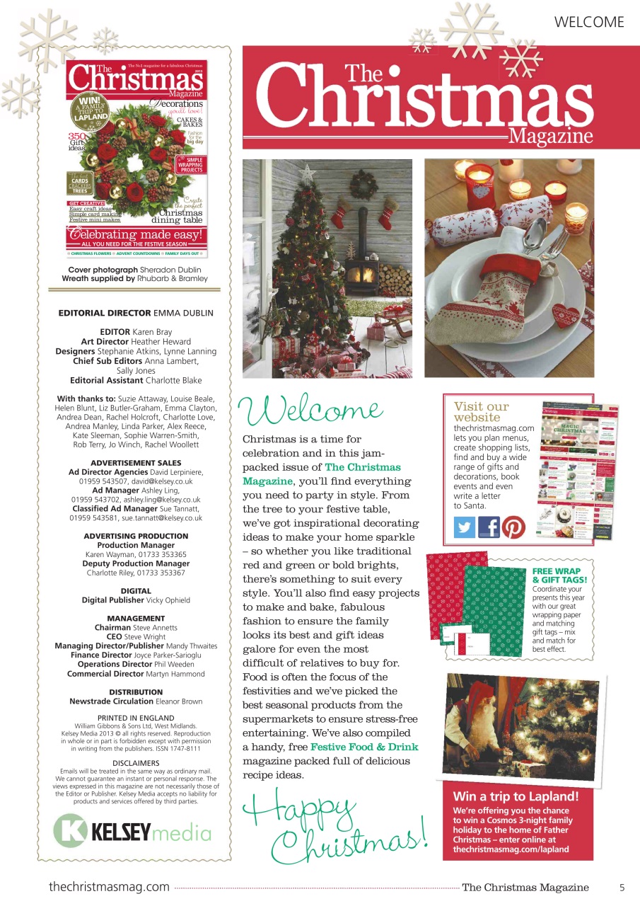The Christmas Magazine Preview Pages
