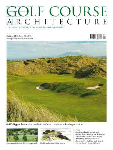 Golf Course Architecture issue October 2013