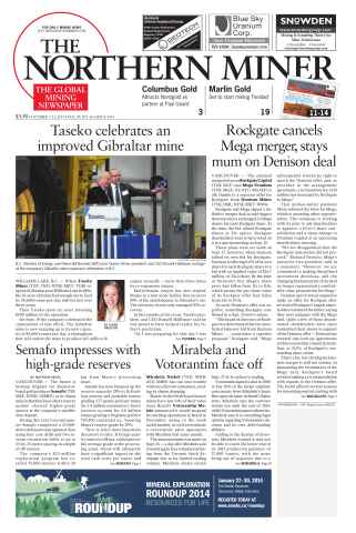 The Northern Miner issue Vol. 99 No. 34