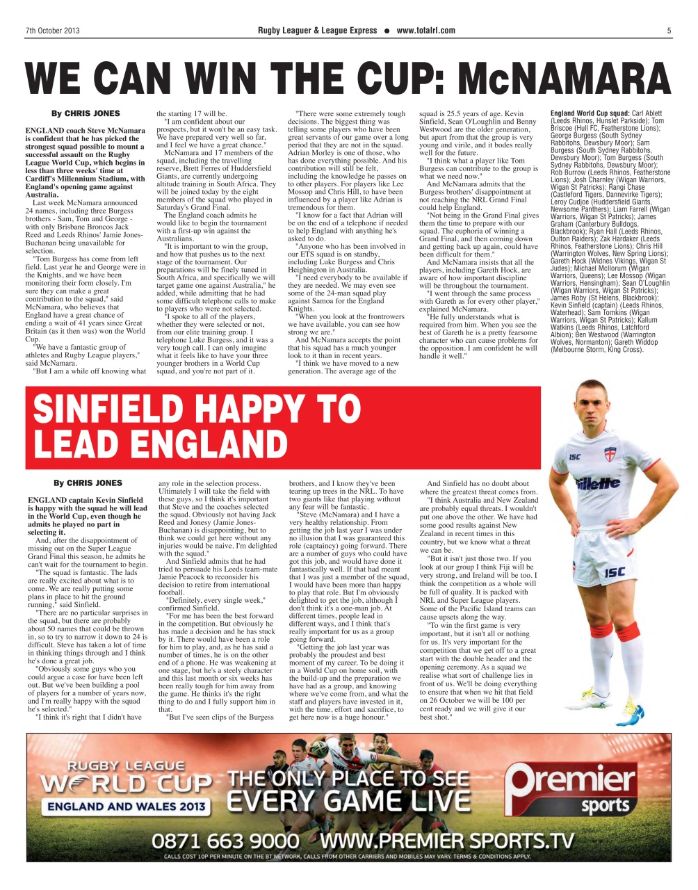 League Express Preview Pages