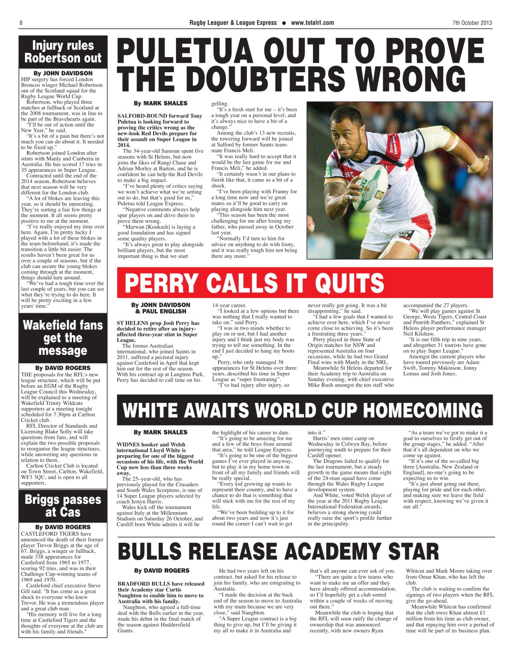 League Express Preview Pages