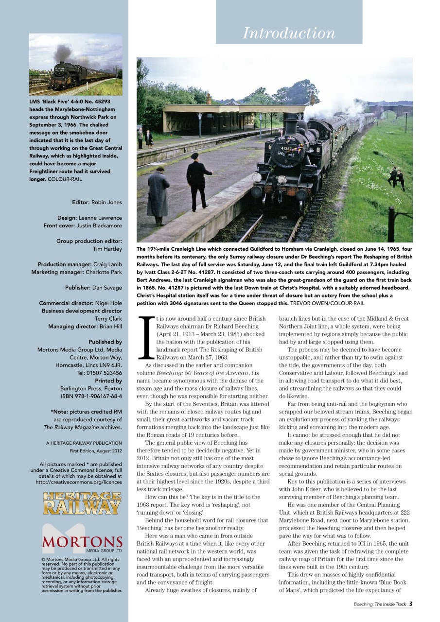 Heritage Railway Preview Pages