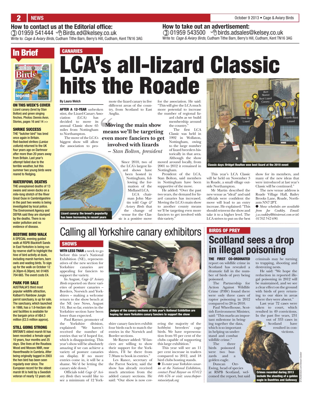 Cage & Aviary Birds Preview Pages