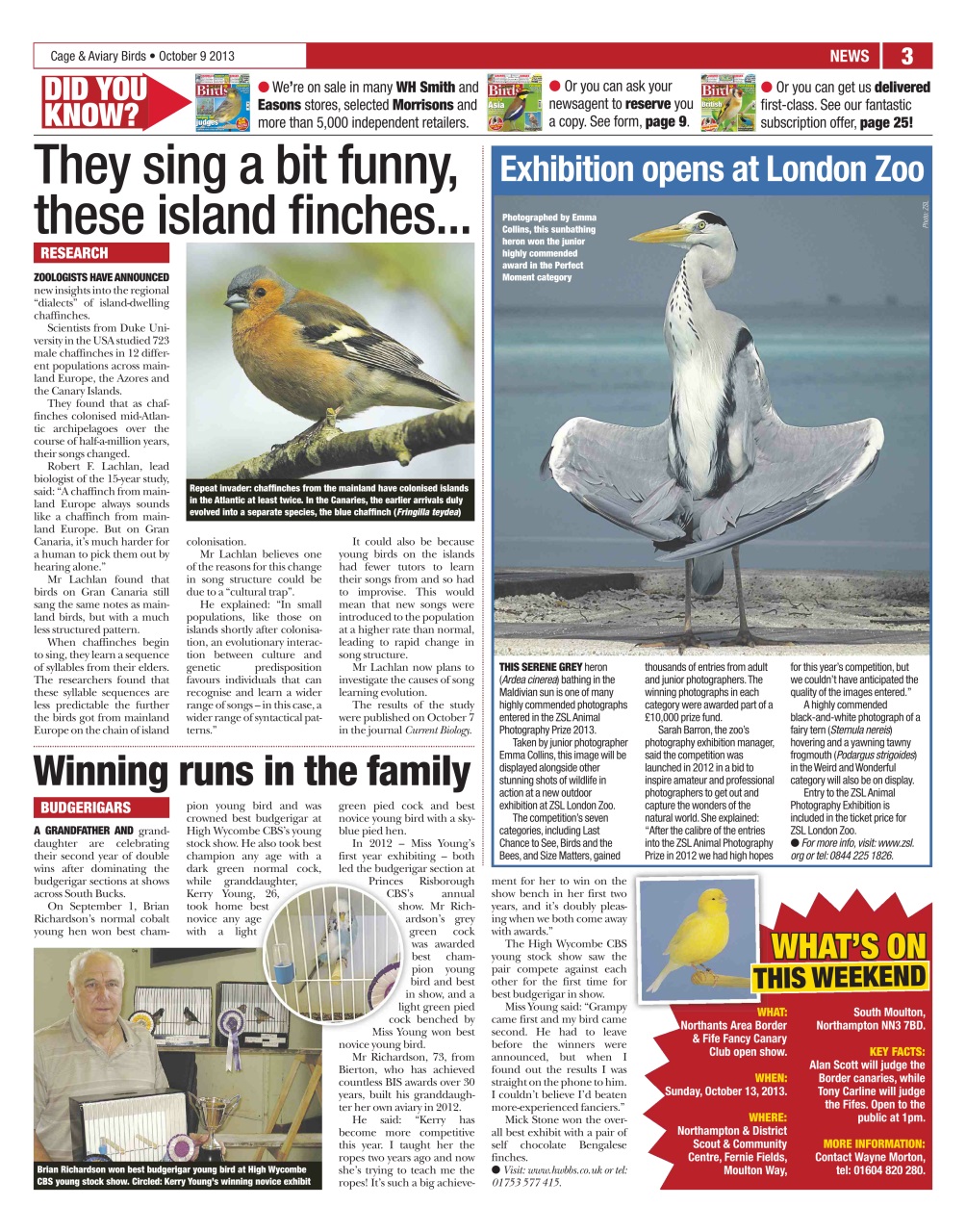 Cage & Aviary Birds Preview Pages