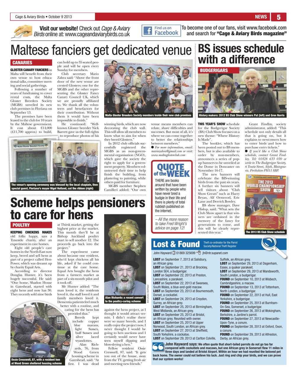 Cage & Aviary Birds Preview Pages