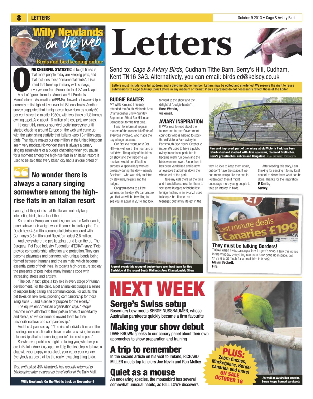 Cage & Aviary Birds Preview Pages