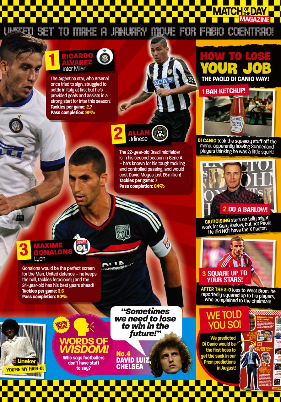 Match of the Day Preview Pages