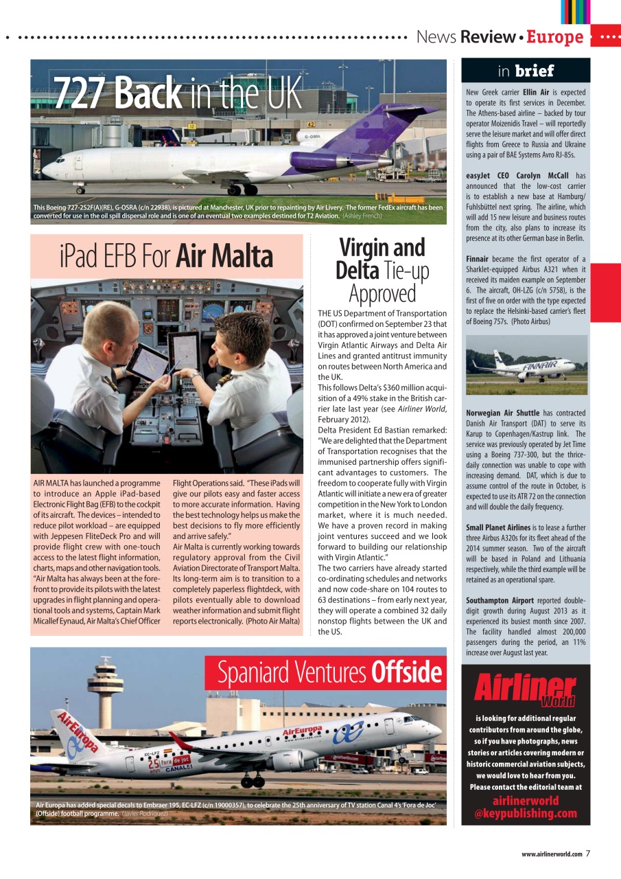 Airliner World Preview Pages
