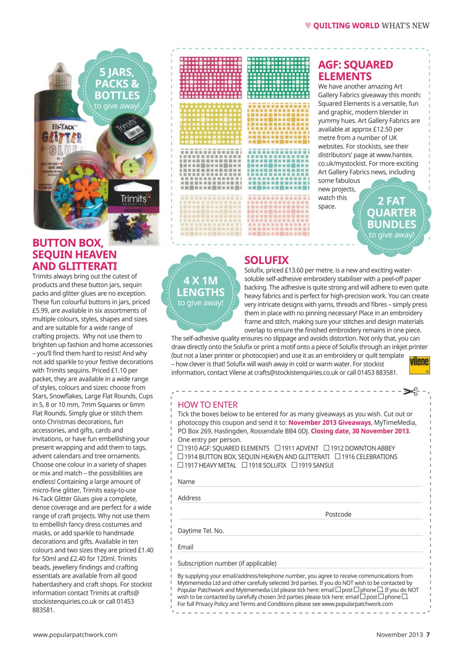 Popular Patchwork Magazine Preview Pages