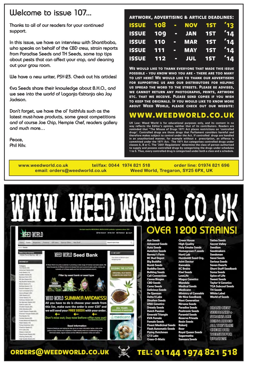 Weed World Preview Pages